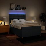  Krevet s oprugama i madracem plavi 160x200 cm od tkanine | shoptok.hr