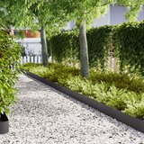  Ograda za travnjake 30 kom Crna 100x0 5x20 cm Čelik | shoptok.hr