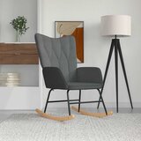  Stolica za ljuljanje od tkanine tamnosiva | shoptok.hr