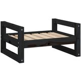  Krevet za pse crni 55,5x45,5x28 cm od masivne borovine | shoptok.hr