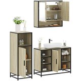  3-dijelni set kupaonskog namještaja boja hrasta sonome drveni | shoptok.hr