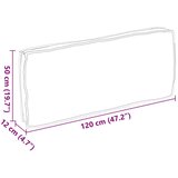 Vanjski Blazina za palete za sedišče/hrbtno oporo Tropska džungla 120x50x12 cm Oxford tkanina, (22066959) | Shoptok.si