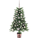 vidaXL Božično drevo med 150 LED z stojalom Zelena 90 cm PE | Shoptok.si