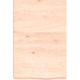 vidaXL Zidna polica 40 x 60 x (2 - 6) cm neobrađena masivna hrastovina | shoptok.hr