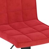 vidaXL Barski stolci 2 kom crvena boja vina baršunasti | shoptok.hr