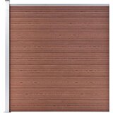 vidaXL vrtna ograda WPC 1737 x 186 cm smeđa | shoptok.hr