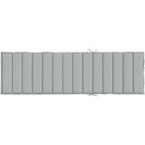  Jastuk za ležaljku prošarani svjetlosivi 200x70x4 cm od tkanine | shoptok.hr