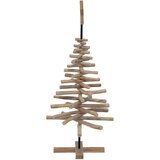 vidaXL Božično drevo z stojalom Rjava 120 cm Trdna tikovina | Shoptok.si