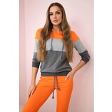 Kesi Set with colored stripes orange+gray | shoptok.hr