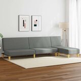  2-dijelni set sofa tamnosivi od tkanine Cijene