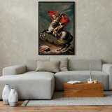  Slika - Jacques-Louis David – Napoleon Crossing the Alps 60x90 U crnom drvenom okviru | shoptok.hr