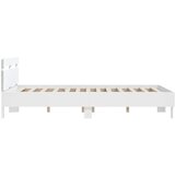  Okvir za krevet s uzglavljem i LED bijeli 140 x 200 cm | shoptok.hr