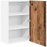 vidaXL Viseča omarica s polico Riga Staro les in bela 50 x 31 x 80 cm | Shoptok.si