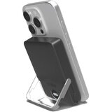 Sbs Brezžična magnetna prenosna baterija 10000 mAh s stojalom in LCD zaslonom TEBB10000MAGSTAND črne barve, (5000265633) | Shoptok.si