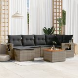 vidaXL 7-dijelni set vrtnih sofa sivi od poliratana | shoptok.hr