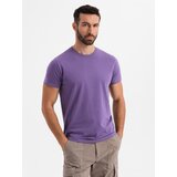 Ombre Men's classic cotton BASIC T-shirt - purple | Shoptok.si