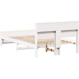  Krevetna konstrukcija Bijelo 140 x 190 cm Masivna borovina | shoptok.hr