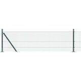 vidaXL Zavarena Mreža Ograde s 13 Flanširanim Stupovima Zeleni 0.5x25 m Čelik | shoptok.hr