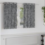vidaXL Velvet zavese 2 kosi z očki Siva 140x140 cm Cene