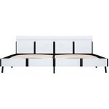  Okvir za krevet od umjetne kože LED bijeli 180 x 200 cm | Eponuda.com