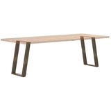 vidaXL Noge za jedilno mizo U-oblika 2 kosa 50x(72-73) cm jeklo, (21828575) | Shoptok.si