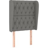  Uzglavlje s ušima tamnosivo 83 x 23 x 118/128 cm od tkanine | shoptok.hr
