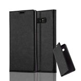 Cadorabo Ohišje, združljivo z Samsung Galaxy NOTE 8 v nočna črna - Zaščitni ovitek z magnetnim zapiranjem, stoječo funkcijo in režo za kartice, (20558024) | Shoptok.si