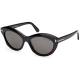 Tom Ford FT1111 01D Polarized ONE SIZE (55) Črna/Siva Cene