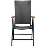  7-dijelni vrtni blagovaonski set crno-smeđi | shoptok.hr