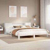 vidaXL Krevet s regalom z knjige bez madraca bijeli 180x200cm borovina Cijene