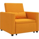  3-u-1 pojedinačni kauč na spavanje pretvoriv žuti tamni materijal | shoptok.hr