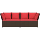  Vrtna sofa s jastucima smeđi poliratan | shoptok.hr