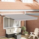 vidaXL Avtomatska Retraktibilna Tenda Svetlo Siva 300x250 cm, Zamenjava Blaga za Tendo za okvir 3x2.5 m Svetlo Siva Cene