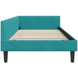 vidaXL Krevetni okvir sa kutnim dizajnom Tirkizna 100 x 200 cm | shoptok.hr