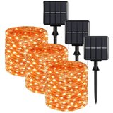  novogodišnje solarne lampice narandžaste 30 metara Cene