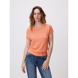 Reserved Bluza od mješavine viskoze - boja breskve | shoptok.hr