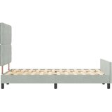  Krevet s opruga kutije Svjetlosiva 120 x 200 cm Baršun | shoptok.hr
