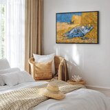  Slika - Vincent van Gogh – Noon: Rest from Work 60x40 U crnom drvenom okviru | shoptok.hr