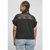 UC Ladies Women's short oversized T-shirt with black lace Cijene