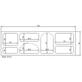Kalune Design Bijela polica s više razina 160 cm Lorin – | shoptok.hr