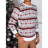 DStreet Sweter męski świąteczny biały | Shoptok.si