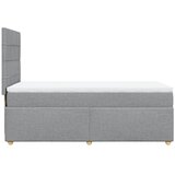  Okvir kreveta s oprugama i madrac svjetlosivi 80x200cm tkanina | shoptok.hr
