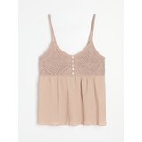 Sinsay Top na bretelama s čipkastim detaljima | shoptok.hr