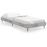  Kreveta boja betona 75x190 cm od konstruiranog drva | shoptok.hr