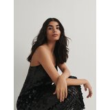 Reserved - Haljina sa šljokicama - crno | shoptok.hr