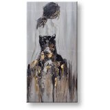 Slikana slika na platnu ŽENA 50x100 cm (umetničke slike)