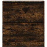 Ormarić za cipele dimljeni hrast 80x21x87,5cm konstruirano drvo | shoptok.hr
