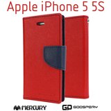 mobiline.si preklopni ovitek / etui / zaščita Mercury Fancy Diary Case za Apple iPhone SE / iPhone 5S / iPhone 5 - rdeči & modri Cene