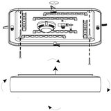 Eglo Ruidera spot/1, led, 22w, 2400lm, bela/čelik/plastika | Eponuda.com