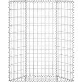 vidaXL Trapezna visoka greda gabion pocinkano jeklo 180x30x10 cm | Shoptok.si